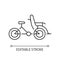 Cyclo taxi linear icon