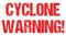 Cyclone warning hurricane weather alert typo header news logo banner design vector