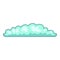 Cyclonic cloud icon, cartoon style