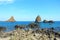 Cyclopean Isles in Aci Trezza, Catania, Sicily, Italy