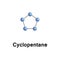 Cyclopentane alicyclic hydrocarbon
