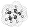 Cyclopentane cycloalkane molecule. Used in refrigerators and freezers and for many other purposes.