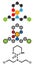 Cyclophosphamide cancer chemotherapy drug molecule. Belongs to nitrogen mustard alkylating agents class of cancer drugs