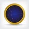 Cygnus constellation in golden circle