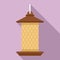 Cylinder bird feeders icon, flat style