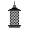 Cylinder bird feeders icon, simple style