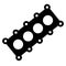 Cylinder block icon on white background. Spare parts for motor repair sign. Engine gaskets symbol. flat style