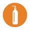 Cylinder, oxygen icon. Orange color vector EPS