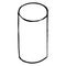 Cylinder. Sketch, hand drawing. Black outline on white background. Vector illustration