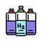 cylinders hydrogen color icon vector illustration