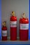 Cylinders modules for gas extinguishing at the stands and pavilions of the security exhibition