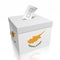 Cyprus - ballot box, voting concept - 3D illustration