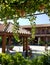 Cyprus. Beautiful summer landscape.	 Monastery courtyard.