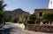 Cyprus. Beautiful summer landscape.	 Monastery courtyard.