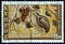 CYPRUS - CIRCA 1970: A stamp printed in Cyprus shows Grapes and Partridge mosaic, Paphos, circa 1970.