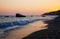 Cyprus coast before sunset