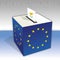 Cyprus, European parliament elections, ballot box and flag
