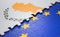 Cyprus European Union Puzzle Flag