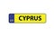 Cyprus license plate car motor vehicle