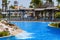 CYPRUS, LIMASSOL - 14 MAY 2012: View on waterpark