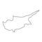 Cyprus - map outline country