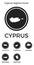 Cyprus regions icons.