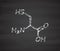 Cysteine (l-cysteine, Cys, C) amino acid molecule