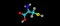 Cysteine molecular structure isolated on black