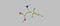 Cysteine molecular structure isolated on grey