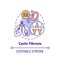 Cystic fibrosis concept icon