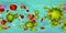 Cytomegaloviruses in blood, 360-degree spherical panorama