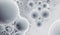 Cytoplasm cells medical background ovulation molecule. Generative Ai