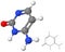 Cytosine molecule with chemical formula