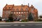 Czarnkow, wielkopolskie / Poland Ã¢â‚¬â€œ December, 03, 2019: Historic building of the seat of the city authorities. Old red brick