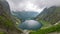 Czarny Staw pod Rysami and Morskie Oko lakes in Tatra Mountains