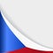 Czech flag background. Vector illustration.