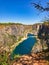 Czech Grand Canyon with limestone quarry