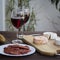 Czech Hermelin cheese and wine