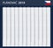 Czech Planner blank for 2019. Scheduler, agenda or diary template. Week starts on Monday