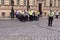 Czech police commander explain tactics of traffic management during demonstration