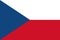 The Czech Republic flag. Vector illustration. Prague