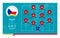 Czech republic line-up Football 2020 tournament final stage vector illustration. Country team lineup table and Team Formation on