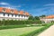 Czech Republic: Wallenstein Riding Hall in baroque garden.
