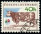 CZECHOSLOVAKIA - CIRCA 1976: stamp 40 Czechoslovakian heller printed by Czechoslovak Socialist Republic, shows animal Diary Cow