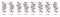 D-aldohexose sugars: allose, altrose, glucose, mannose, gulose, idose, galactose, talose. Fischer-like projections.