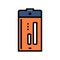 d battery power energy color icon vector illustration