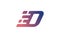 D Fast Logo Design, Dash Logo, D letter logo, Simple Gradient D,Transport, Template