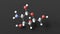 d-galactosamine molecular structure, toxin, ball and stick 3d model, structural chemical formula with colored atoms