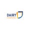 D letter vector icon for dairy farming