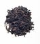 Da Hong Pao Big Red Robe Wuyi Shan roasted ooloong tea in round shape isolated